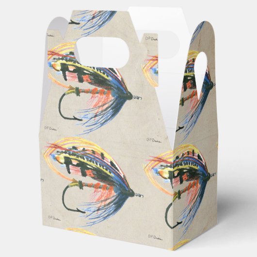 FlyFishing Lure Art Salmon Fly Lure Bedankdoosjes (Geopend)