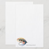 FlyFishing Lure Art Salmon Fly Lure Briefpapier (Voorkant / Achterkant)