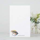 FlyFishing Lure Art Salmon Fly Lure Briefpapier (Staand voorkant)