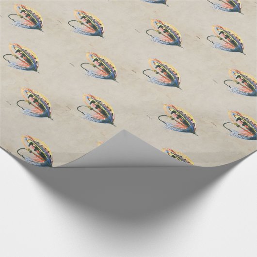 FlyFishing Lure Art Salmon Fly Lure Cadeaupapier (Hoek)