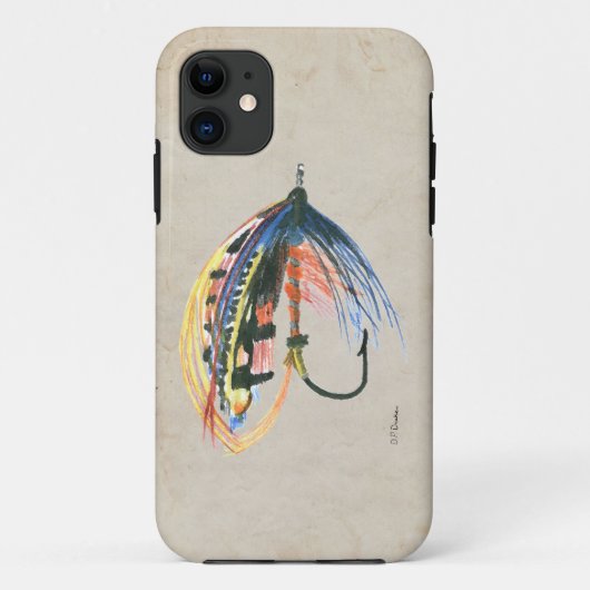 FlyFishing Lure Art Salmon Fly Lure Case-Mate iPhone Case (Achterkant)