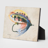 FlyFishing Lure Art Salmon Fly Lure Fotoplaat (Zijkant)