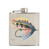 FlyFishing Lure Art Salmon Fly Lure Heupfles (Voorkant)