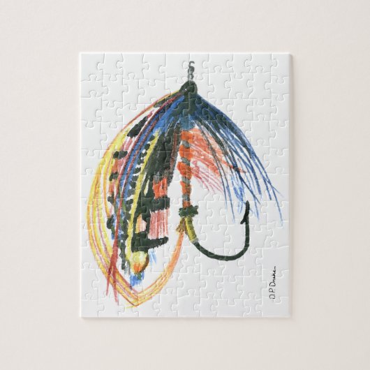 FlyFishing Lure Art Salmon Fly Lure Legpuzzel (Verticaal)