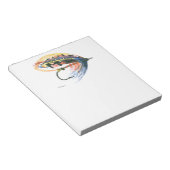 FlyFishing Lure Art Salmon Fly Lure Notitieblok (Schuin)