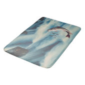 FlyFisht Trout Fisherman Blue River Monogram Badmat (Gekanteld)