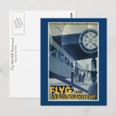 Flyg Med A-B Aerotransport Briefkaart (Voorkant / Achterkant)