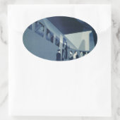 Flyg Med A-B Aerotransport Ovale Sticker (Tas)