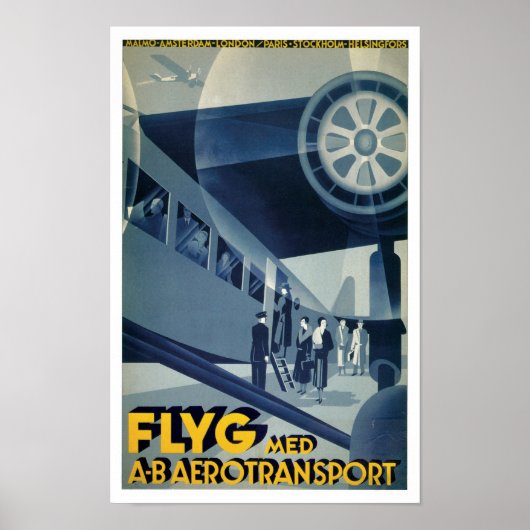 Flyg Med A-B Aerotransport Poster (Voorkant)