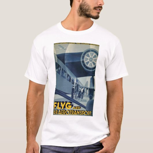 Flyg Med A-B Aerotransport T-shirt (Voorkant)