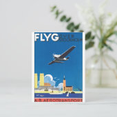 Flyg over Stockholm Briefkaart (Staand voorkant)