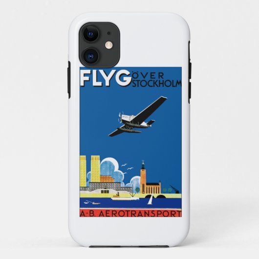 Flyg over Stockholm Case-Mate iPhone Case (Achterkant)