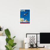 Flyg over Stockholm Poster (Thuiskantoor)