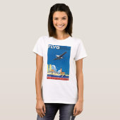 Flyg over Stockholm T-shirt (Voorkant volledig)