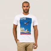 Flyg over Stockholm T-shirt (Voorkant volledig)