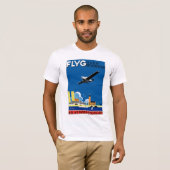 Flyg over Stockholm T-shirt (Voorkant volledig)