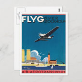 FLYG Stockholm Zweden Briefkaart (Voorkant / Achterkant)