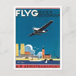FLYG Stockholm Zweden Briefkaart