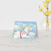 FLYHEARTS UNICORN, PEGASUS NOTE KAART Blank (Gele Bloem)