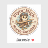 Flyin’ High_ Luchtvaartkunstwerk met het thema Nor Sticker (Vel)