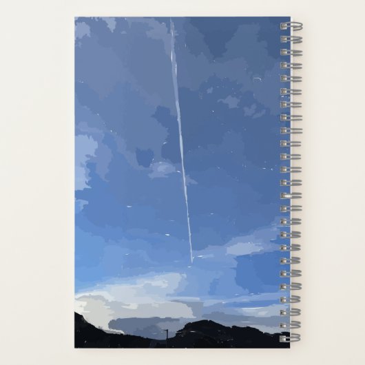 Flyin in the Sky Spiral Notitieboek (Achterkant)