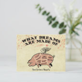FLYIN PIG CUTS BRIEFKAART (Staand voorkant)