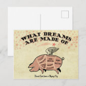 FLYIN PIG CUTS BRIEFKAART (Voorkant / Achterkant)