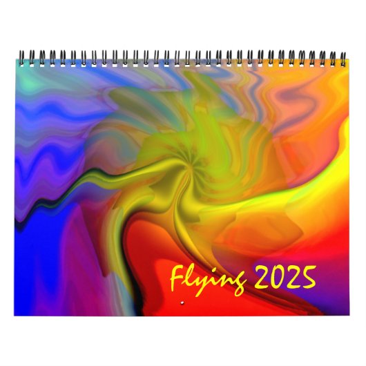 Flying 2025 Trippy Abstracte kunstkalender Kalender (Hoes)