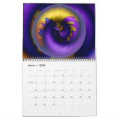 Flying 2025 Trippy Abstracte kunstkalender Kalender (Mar 2026)