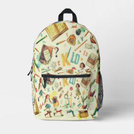 Flying ABCs Kids Backpack For Back To School Bedrukte Rugzak