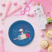Flying Ace Snoopy on Ice Pop Papieren Bordje (Feest)