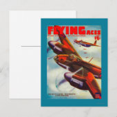 Flying Aces Magazine Cover 5 Briefkaart (Voorkant / Achterkant)