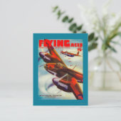 Flying Aces Magazine Cover 5 Briefkaart (Staand voorkant)
