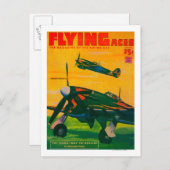 Flying Aces Magazine Cover 5 Briefkaart (Voorkant / Achterkant)
