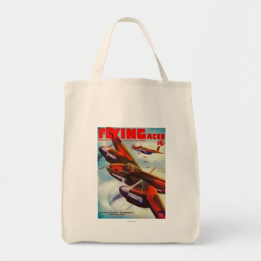 Flying Aces Magazine Cover 5 Tote Bag (Voorkant)