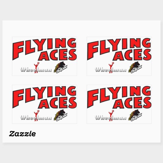 Flying Aces Outlaw en Wheelman Sticker (Vel)