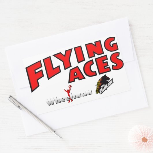 Flying Aces Outlaw en Wheelman Sticker (Envelop)