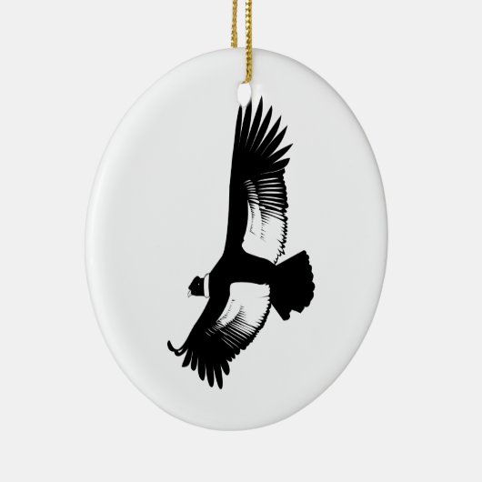 Flying Andean Condor Keramisch Ornament (Rechts)