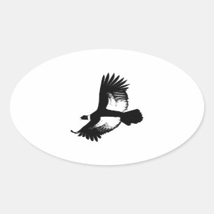 Flying Andean Condor Ovale Sticker