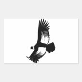Flying Andean Condor Rechthoekige Sticker (Voorkant)