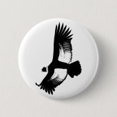 Flying Andean Condor Ronde Button 5,7 Cm (Voorkant)
