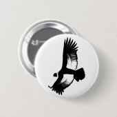 Flying Andean Condor Ronde Button 5,7 Cm (Voorkant /achterkant)