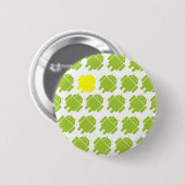 Flying Android Yellow Ronde Button 5,7 Cm (Voorkant /achterkant)