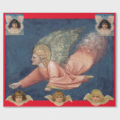 FLYING ANGEL Folded Wenskaart Cadeaupapier (Vlak)