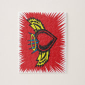 Flying Angel Heart Tattoo Legpuzzel (Verticaal)