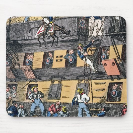 Flying Artillery of A Horse Marine (kleurencgravi) Muismat (Voorkant)