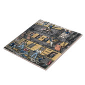 Flying Artillery of A Horse Marine (kleurencgravi) Tegeltje (Zijkant)