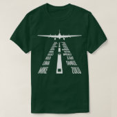 Flying B17 Flying Fortress Pilot Landing Phonetic T-shirt (Design voorkant)