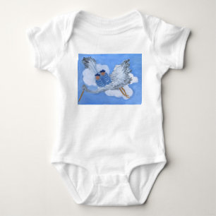Flying Baby Boys en Stork kleding Romper