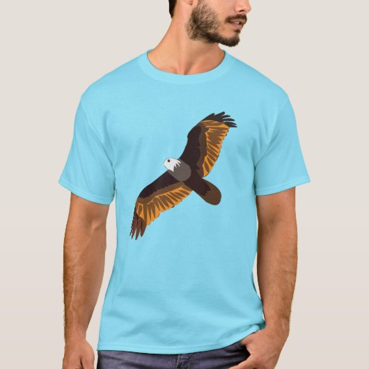 Flying Bald Eagle Bird T-shirt (Voorkant)